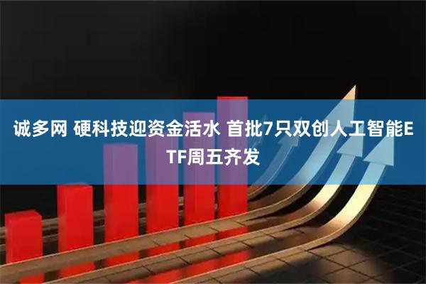 诚多网 硬科技迎资金活水 首批7只双创人工智能ETF周五齐发